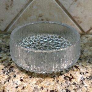 Iittala Ultima Thule 3 Toed Round Dessert Fruit Bowl Apprx 4" Finland